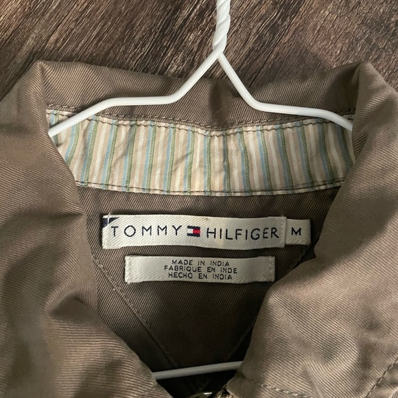 Tommy Hilfiger green motorcycle jacket size medium - Picture 3 of 7